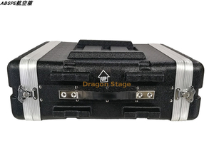 黑色 ABS 3U210 航空箱扬声器接收器 19 英寸音频功率放大器设备柜